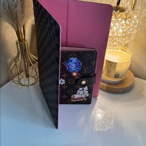 Checkered Brown Notebook With Free PM pocket Agenda